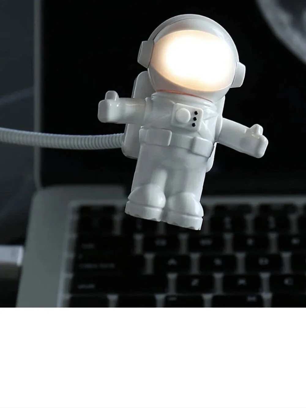 USB Astro-Light Astronaut USB LED Lamp - White